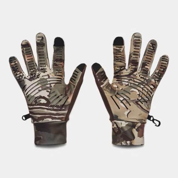 BRAND NEW men under armour early season liner camo gloves size M - Picture 2 of 4